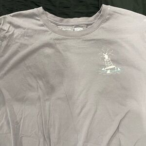 Dutch Bros Light Gray Tee with Nautical Design